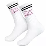 Snyvpra Pferde Mädchen Geschenk, Niedliche Socken Mädchen 36-42 Mit Pferde Geschenke Für Mädchen, 2er Set Mit Socken Und Schlüsselanhänger, Ideal Als Geburtstags- Oder Weihnachtsgeschenk