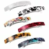 Teaaha 6 Stück Haarspangen Damen, Haarspangen Französische, Haarspange Damen, Retro Große Klassische Haarspangen, Haarspangen Für Frauen Mädchen Haarschmuck, Haarspangen Automatische