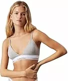Calvin Klein Damen BH Bralette Triangle herausnehmbare Polster, Grau (Grey Heather), M