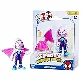 Marvel Spidey und Seine Super-Freunde – Ghost-Spider Actionfigur 7,6 cm beweglich – Mit abnehmbarem Flügelarm-Accessoire – Seriengetreues Design – Spielzeug ab 3 Jahren