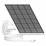 ANRAN 3W Solarpanel Batteriebetribene Überwachungskameras, Typ-C-Anschluss