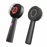 Kopfhaut Massagebürste Elektrisch Kopfmassagegerät mit Rotlicht Serum-Flüssigkeitskabine Haaröl Applikator IPX7 wasserdicht handliches Kopfmassage für Entspannung