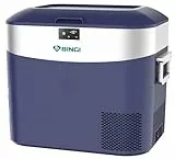 BINGI Kompressor Kühlbox 22L Tragbarer Auto-Kühlschrank 12/24V DC und 230V AC Mini Gefrierschrank für Auto, LKW, Camping, Wohnmobil und Zuhause (15℃ bis -18℃)