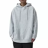 Kapuzenpullover Herren, Pullover Hoodies Lange Ärmel Hoodie Herren Oversize, Lockere Hoodies Teenager Jungen Herbst Winter Kapuzen Sweatshirt Dünne Gefütterte Fleece Y2k Hoodie Streetwear Hoody