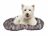 FERPLAST Hundebett & Katzenbett - Klein - Waschbar - Hundekissen - Matte für Hütten, Zwinger & Auto - Flauschig - Relax - 55 x 36 CM, S, BRAUN