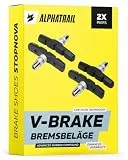 Alphatrail V-Brake Bremsbeläge 70 mm - 2 Paar symmetrisch | passend für Shimano & gängige V-Brake Bremsen | langlebig