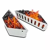 GFTIME Holzkohlekörbe für Weber Holzkohlengrills von 47, 57, 67cm, Char-Basket für Weber 7403, Kohlekörbe, Holzkohle Briquette Fuel Halter für Kettle, One Touch, Master Touch, Kugelgrills, 2 Stück