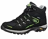 Brütting Mount Frakes High Unisex Cross-Laufschuh, schwarz/grau/lemon, 39 EU