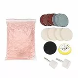 34Pcs Glaspolitur, Cerium Oxide Glas Polierpulver, Glas Polierset Scratch Removal Set