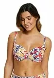 SANS COMPLEXE Women's Island Dream Badeanzug mit Verstärkung, Insel-Traummodell, weißes Blumen, 95f, Floral White, 80F