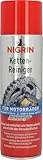 NIGRIN Kettenreiniger, 500 ml Sprühdose, Kettenspray für Motorrad, reinigt und entfettet Motorradketten