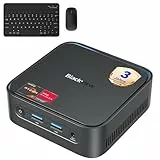 Blackview Mini PC MP50 mit Tastatur und Maus, AMD Ryzen 5, Radeon Vega 8 Grafik, 16GB RAM 512GB SSD Win 11 Pro, 4K Dual-Display, Ultra-leiser Kompakter Desktop PC für Office Home, 3 Jahre Garantie