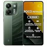 Xiaomi Poco M7 Pro 5G Smartphone, 8+256GB, 50MP Hauptkamera mit OIS, 5110 mAh Akku (Types), IP64, Funktionen A,Ohne Ladegerät (Purple, 8+256G)
