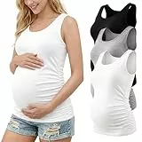Love2Mi 3 Pcs Umstandstop Umstandsmode Schwangerschafts Top Umstandsshirt