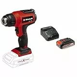 Einhell Akku-Heißluftpistole TE-HA 18 Li Power X-Change (Li-Ion, 18 V, 350-550 °C, 200 L/min, 2 Temperaturstufen, Überhitzungsschutz, LED Display, inkl. 2,5 Ah Akku und Ladegerät)