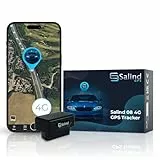 SALIND GPS - Salind 4G OBD GPS Tracker Auto, Fahrzeuge und LKWs OBD2 Stecker - Peilsender Auto mit Ortung - elektronisches Fahrtenbuch - Online weltweit Echtzeit Tracking mit App- ohne Aufladen
