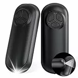 Miaton Elektrischer Handwärmer mit Taschenlampe, Taschenwärmer Wiederverwendbar 6000 Mah, Aufladbar Taschenofen Hand Warmers Outdoor Camping Heizung Geschenke für Männer Frauen Kinder