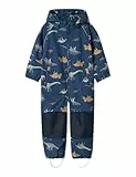 NAME IT Jungen NMMALFA08 Softshell Suit AOP1 FO NOOS Regenanzug, Blau, 98