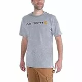 Carhartt Core Logo T-Shirt S/S - T-Shirt, Hellgrau, L