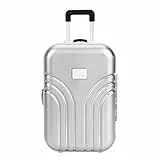 Zerodis Spielzeug Koffer Baby Koffer Spielzeug niedlichen Kunststoff Rollkoffer Mini Gepäckbox für Kinder Baby Mädchen Kinder 6,1 * 4,1 * 2,8 Zoll(Silber)