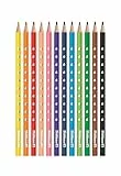 Pelikan Buntstifte-Set Silverino 12-teilig, dreieckig für Kinder und Erwachsene, 12 Farben