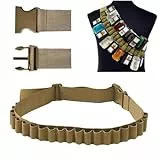 fuzhik Berentzen Klopfer Gürtel, Schnapsgürtel, Kostüm, Shot Schnaps Mini Alkohol Kette, Klopfergürtel Zapfanlage für Karneval, 25 Slots (Khaki)