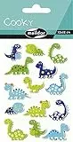 Maildor CY006O Packung mit Stickers Cooky 3D, 1 Bogen, 7,5 x 12 cm, ideal zum Dekorieren, Sammeln oder Verschenken, 1 Pack, Dino