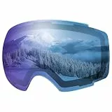 OutdoorMaster Skibrille PRO Ersatzlinse - 10+ Farben die Auswahl (VLT 33% Eisblau)