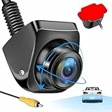 Vtopek AHD 1080P Rückfahrkamera 180° Weitwinkel Rückfahrkamera Auto 360° Drehbar Rückfahrkameras Installation ohne Bohren Auto Rückkamera Nachrüsten für Wohnmobil IP69K Wasserdicht HD Nachtsicht