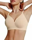 HORISUN Nahtlose BHS, volle Abdeckung, bequem, kabellos, BHS für Damen, Hautfarben, Medium