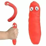 POPOYU Kackwurst Spiel,Kackhaufen Spielzeug zum Stressabbau,Lustige Antistressball Erwachsene,Kinder,Kackwurst Dehnbarer Stressabbau für Weihnachten Geburtstag Geschenk Rot
