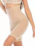SURE YOU LIKE Shapewear Damen Bauchweg Unterhose Hohe Taille Figurenformender Miederpant Miederhose Body Shaper Hose, Beige, XL/XXL