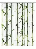 Kleine Wolke 5249625305 Duschvorhang Bambú, 180 x 200 cm, maigrün