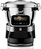 WMF Avantgarde Küchenmaschine mit Kochfunktion, besonders leise, 14 Kochprogramme, WLAN, Kochschüssel 3l, Touchscreen, intuitive App, Rezepte, edelstahl matt