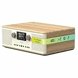 Pure Classic C-D6 Musiksystem (CD-Player, DAB+/FM, Bluetooth, AUX, USB, Wecker, Sleeptimer) Cotton White/Oak
