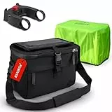 Borgen KLICKfix Lenkertasche Smartphone - Wasserabweisende und geräumige Fahrradlenkertasche 6 L - Fahrradtasche Lenker ebike - Fahrrad Lenkertasche Handy