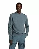 G-Star RAW Herren Cable Knitted Pullover, Grau (axis D23939-D447-5781), M