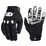 Seibertron Handschuhe - Unisex BMX MX ATV MTB Rennrad Mountainbike Fahrrad Offroad/Dirtbike Straßenrennen Motorrad Motocross Sport Touch-Erkennung Vollfinger-Handschuhe Black L