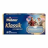 Meßmer Klassik x Bridgerton Limited Edition| Hochwertige Schwarztee-Mischung | 25 Teebeutel | Fein-aromatisch