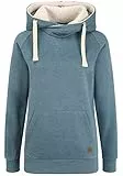 OXMO Julia Pile Damen Kapuzenpullover Hoodie Pullover Mit Kapuze Und Teddy-Fell, Größe:M, Farbe:Ensign Blue Teddy (70260)
