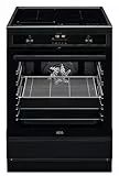 AEG Standherd mit Induktions-Kochfeld 60 cm/Hob²Hood/Pyrolyse – Selbstreinigung/SoftClosing/Touch-Bedienung/Grillfunktion/Display mit Uhr/Kindersicherung/A / CIB6499APB