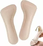Frundoo 1 Paar Unsichtbar Selbstklebende Schuheinlage, Heel-Innensohlen, Gel-Dämpfungseinlagen für Damen, selbstklebende Einlegesohlen für hohe Absätze, weiche Einlegesohlen für Sandalen Größe 39-40