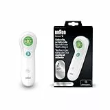 Braun Sensian 5 Kontaktloses Stirnthermometer | Positionierungshilfe | Farbcodiertes Digitaldisplay | 2-Sekunden-Messung | Geeignet für Babys und Kinder | Die #1 Marke bei Ärzten(1) | BNT300