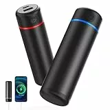 EXTSUD 2 Pack Handwärmer Elektrisch 10000mAh Taschenwärmer Wiederverwendbar, Tragbare Hand Warmer 3 Heizmodi Schnellaufladung Handwärmer USB Powerbank für Outdoor Golf Camping Winter Geschenk, Schwarz