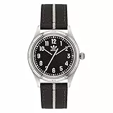 adidas Analoge Unisex-Armbanduhr mit schwarzem Zifferblatt, -AOSY22523