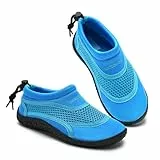 WateLves Wasserschuhe Kinder Jungen Mädchen Badeschuhe Kleinkind Schwimmschuhe Strandschuhe Aquaschuhe(Aqua,Größe 33)