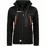 Geographical Norway Herren Herren Softshell Jacke Tambour, Schwarz, L, Geno-5