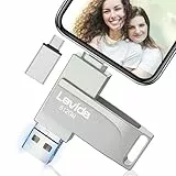 USB Stick 512GB für Phone,Levida Speicherstick,Photostick,Externer Speicher 4 in 1,Fotostick 3.0,Flash Drive für Handy,iOS,Android,Pad,Laptop,Pc(Mobile Memory,Automatic Photo Backup),Hellsilber