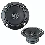 ASHATA Tweet-Lautsprecher, Zubehör für Zwei Lautsprecher KTV Audio Hochtöner, Schwarz, 3 Zoll, 4 Ohm, 20 W, Schwarz, Premium-Magnet, Stereo-Lautsprecher, Basslautsprecher