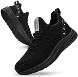 Feethit Damen Laufschuhe Turnschuhe Sportschuhe Sneaker Leichtgewichts Atmungsaktiv Walkingschuhe Outdoor Fitness Jogging Sportsschuhe 39 Schwarz